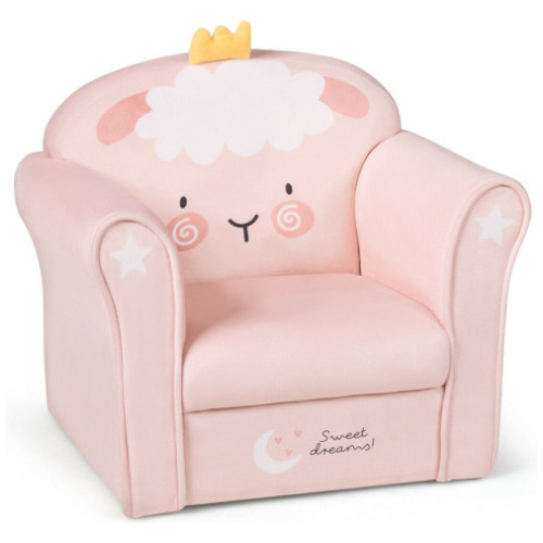 Kids Lamb Sofa Children Armrest Couch