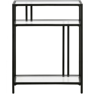 Lee 22" Console Table with Glass Shelves