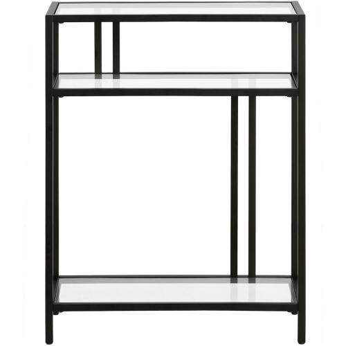 Lee 22" Console Table with Glass Shelves
