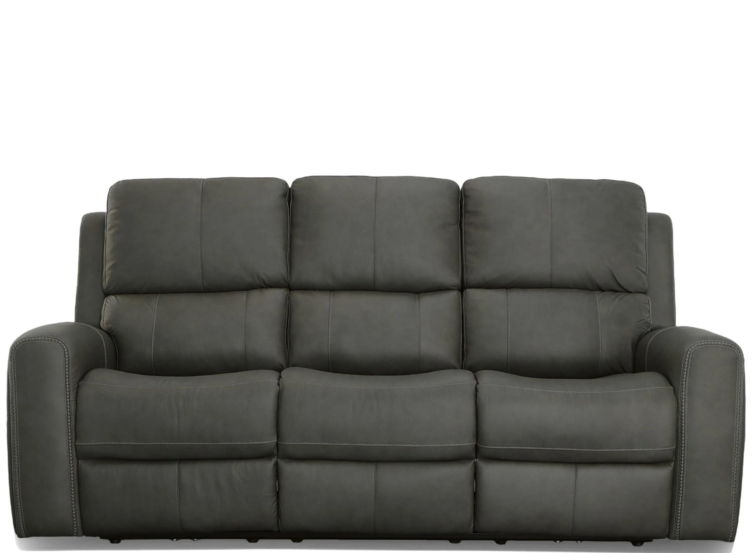 Linden Leather Power Reclining Sofa with Power Headrest and Lumbar
