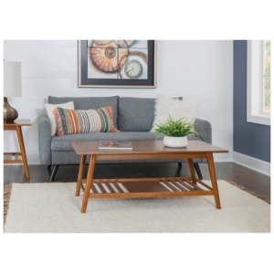 Linon Charlotte Coffee Table, Walnut