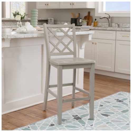 Linon Kolt Counter Stool, Graystone
