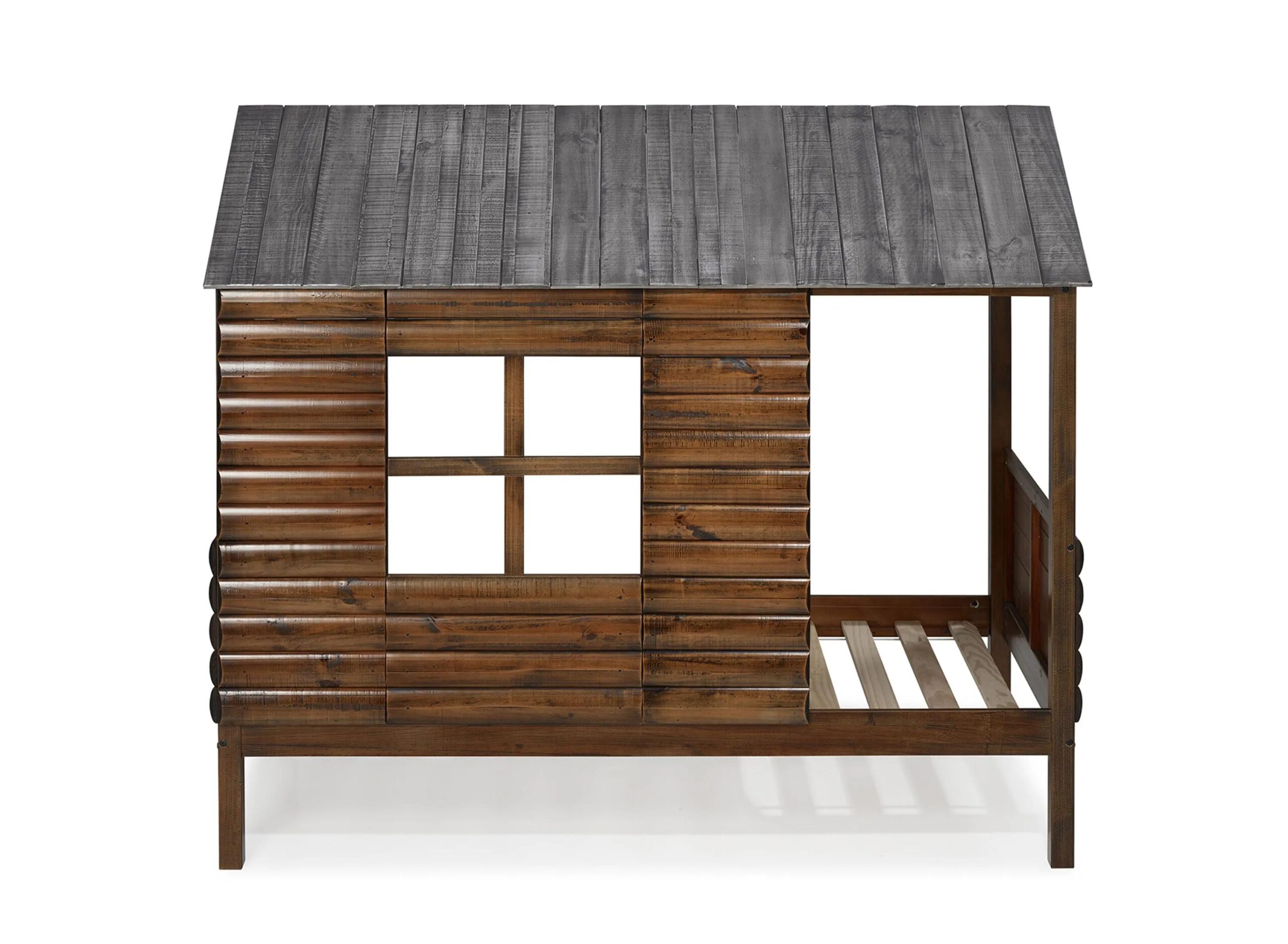 Log Cabin Low Loft Bed