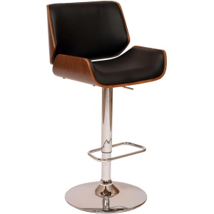 London Adjustable-Height Swivel Bar Stool