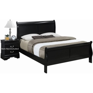 Louis Phillip Sleigh Bed