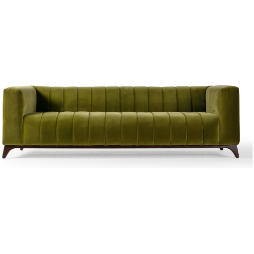 Lucien 91" Fabric Sofa, Guac Velvet