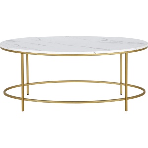 Lucy Faux Marble Coffee Table