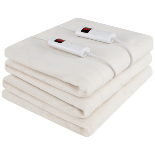 Machine Washable Electric Bed Warmer with Dual Controller 9 Heat Setting and 9-Hour Auto Off and Overheat Protection-Queen Size