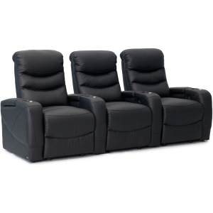 Majestic 3-pc. Leather Power-Reclining Sectional Sofa w/ Lighting