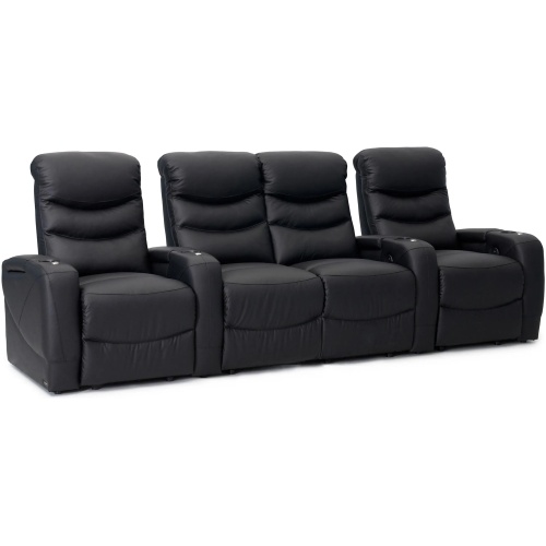 Majestic 4-pc. Leather Power-Reclining Sectional Sofa
