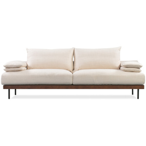 Malibu 91" Fabric Sofa Sleeper, Pearl