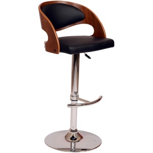 Malibu Adjustable-Height Swivel Bar Stool