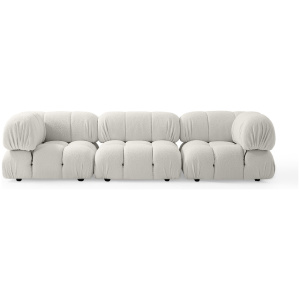 Mario Modular 115" Gubbio 3-pc Sofa, Blanc Boucle