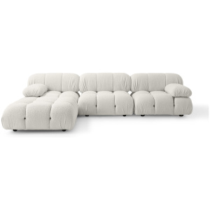 Mario Modular 115" Tivoli 4-pc Sofa, Blanc Boucle