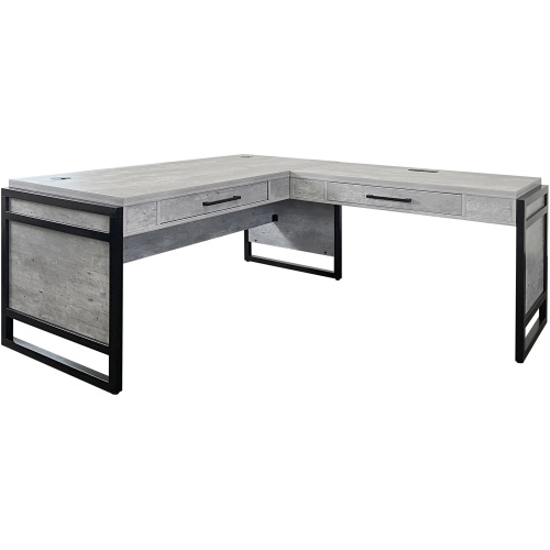 Mason Open L-Desk & Return, Writing Table, L-shaped Office Desk