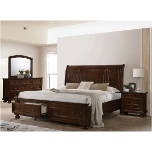 Meade 4-pc. Sleigh Storage Bedroom Set