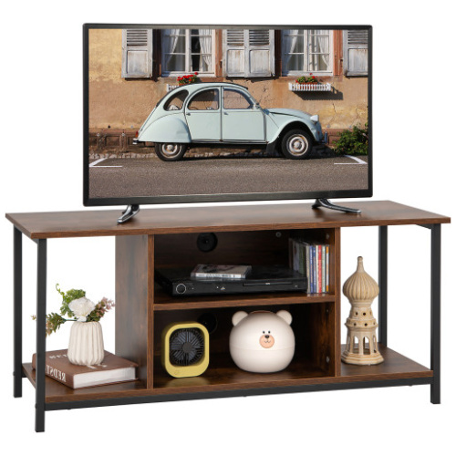 Mid-Century TV stand Media Console Table with Adjustable Shelf