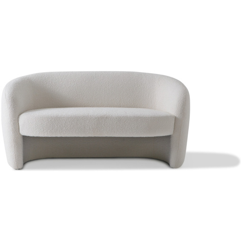 Miranda 60" Fabric Sofa, Blanc Boucle