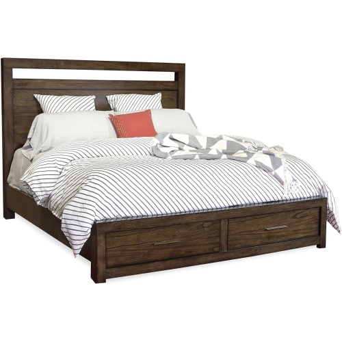 Modern Loft Panel Bed with Storage
