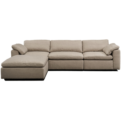 Nest Modular 120" Wren 4-pc Fabric Sofa Sectional, Dunes