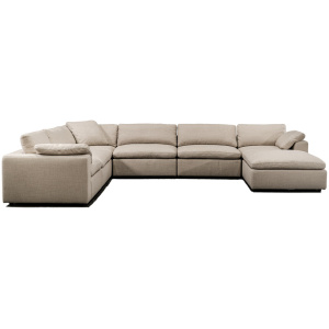 Nest Modular 159" Brant 7-pc Fabric Sofa Sectional, Dunes