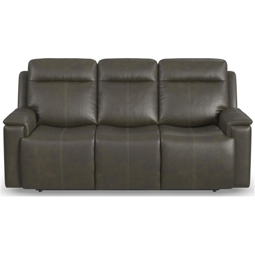 Odell Leather Power Reclining Sofa with Power Headrest and Lumbar