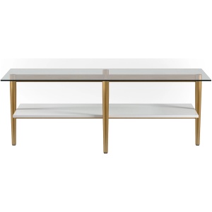 Otto Rectangular Coffee Table with Lacquer Shelf
