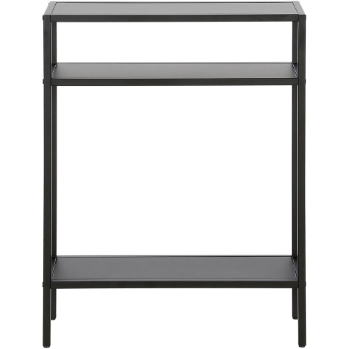 Owen 22" Console Table with Metal Shelves