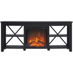 Paisley TV Stand with Log Fireplace