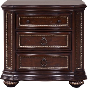Paris 3 Drawer Nightstand