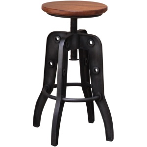 Parota Adjustable-Height Bar Stool