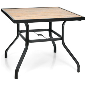 Patio Metal Square Dining Table for Garden and Poolside