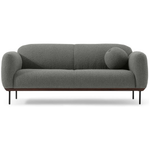 Puff 65" Fabric Sofa, Gris Boucle