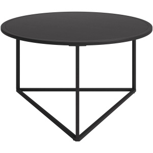 Raya Round Coffee Table with Metal Top