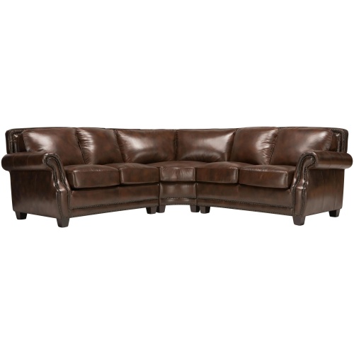 Romano 3-pc. Leather Sectional Sofa