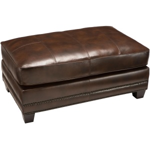 Romano Leather Cocktail Ottoman