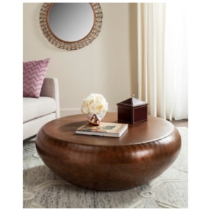 Safavieh Drum Coffee Table, Copper