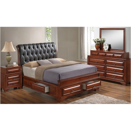Sarasota Upholstered 4-pc. Storage Bedroom Set
