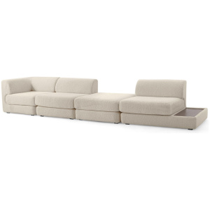 Shelter Modular 157" Juli 4-pc Sofa, Sheep Skin