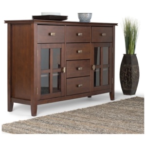 Simpli Home Artisan Buffet, Russet Brown