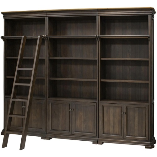 Sonoma Executive Bookcase Wall With Ladder