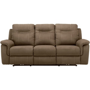 Stanfield Microfiber Power-Reclining Sofa w/ Power Headrest