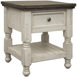Stone Square End Table