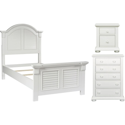 Summer House 3-pc. Bedroom Set with 5 Drawer Chest