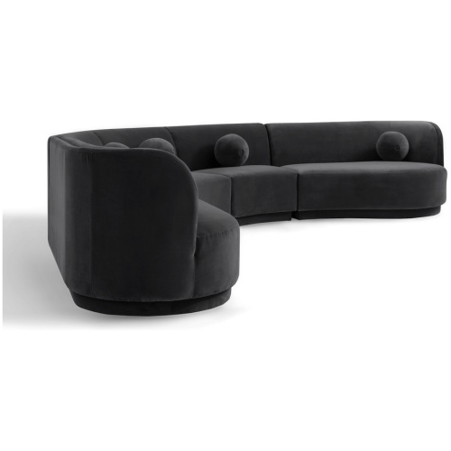 Swoosh Modular 147" Chimayo East 5-pc Sofa, Fossil Velvet