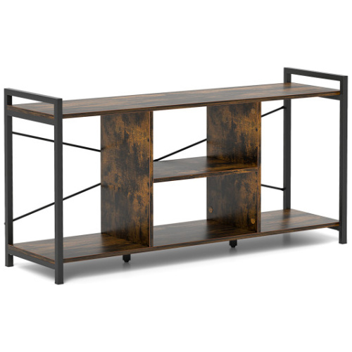 TV Stand for 55 Inch TVs Industrial Entertainment Center-Rustic Brown