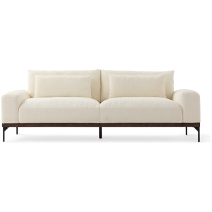 Tate 92" Fabric Sofa, Jour Boucle