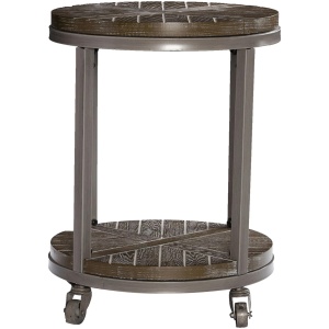 Taylor Urban Industrial Round End Table