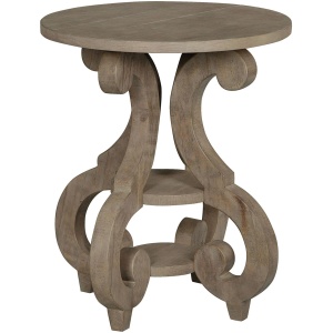 Tinley Park Round Accent End Table