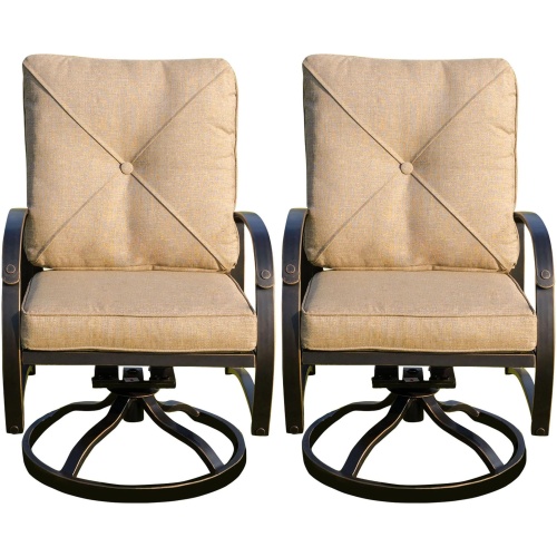 Valencia Swivel Rocker Outdoor Dining Chair Set of 2